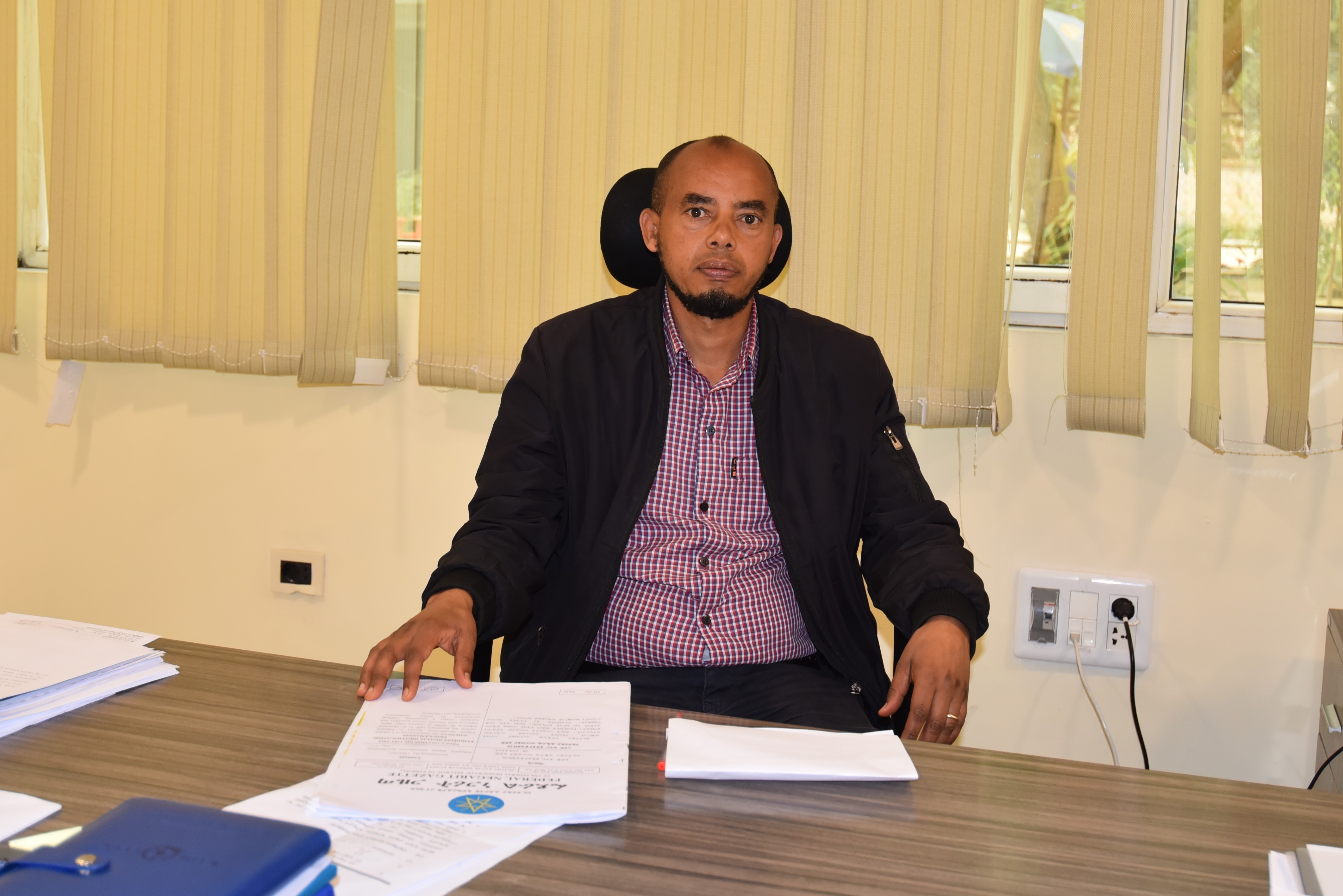 Mr. Zelalem Getachew, the legal expert  from the Ministry’s legal department on duty.(Photo: UN Women/Fikerte Abebe)