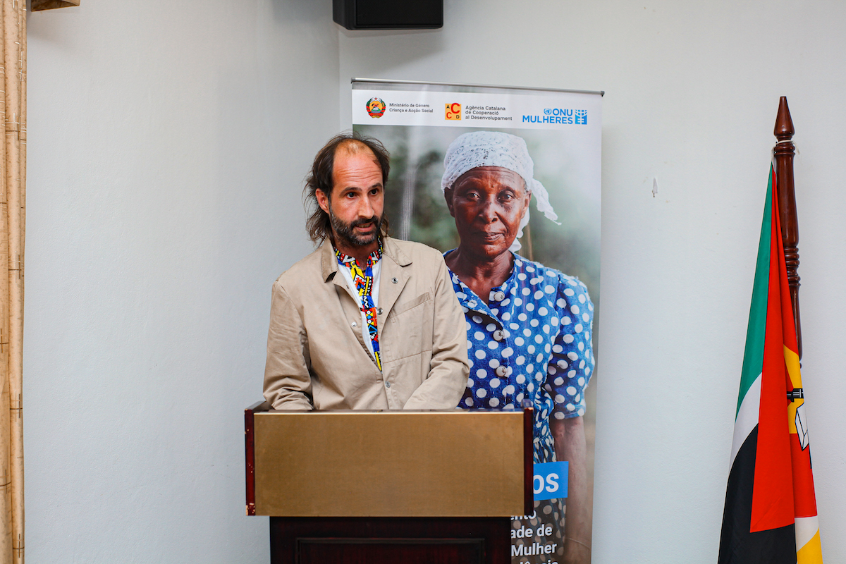 Mr. Álvaro Garcia Miguel, Representative of the Catalan Agency (Credits: UN Women Mozambique)