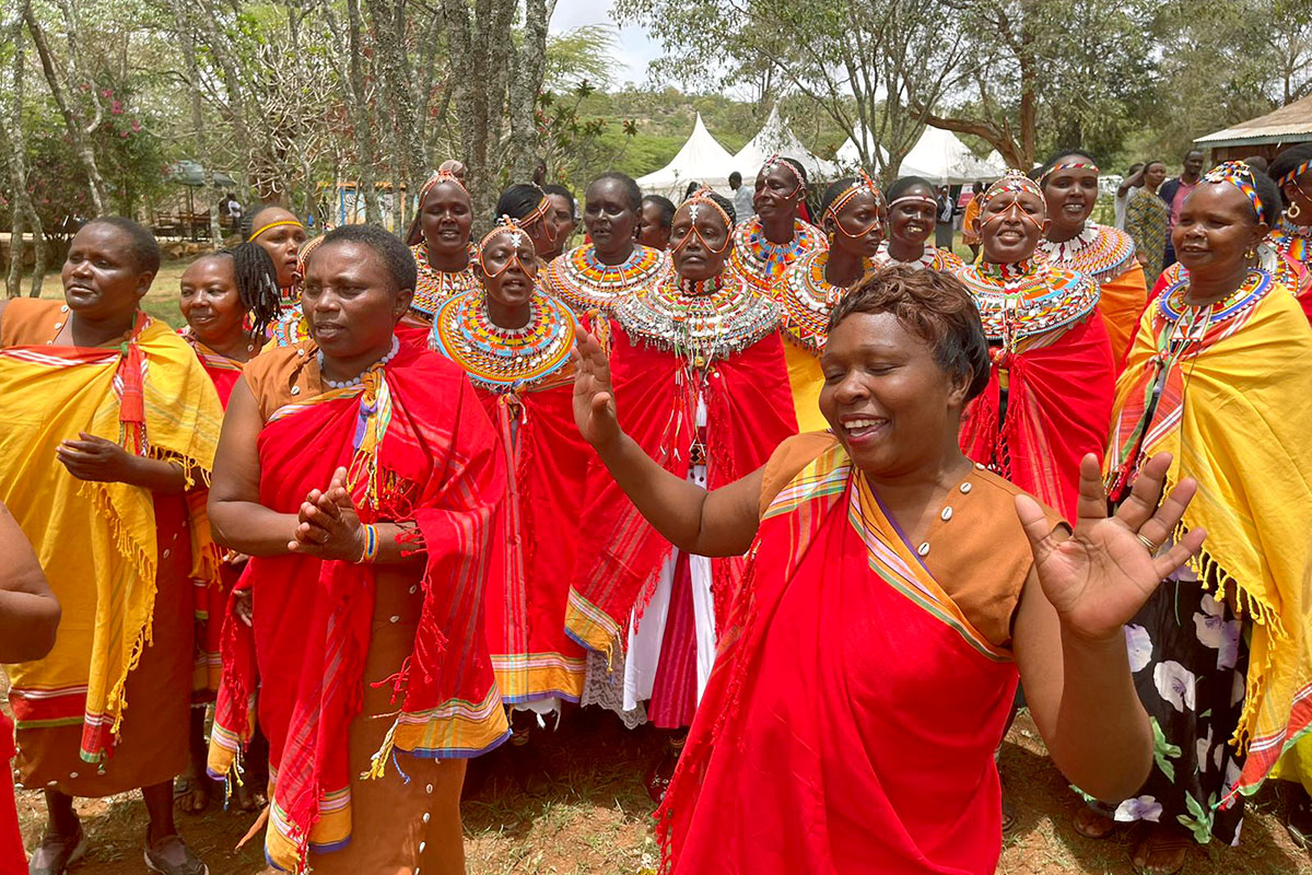 People take part in celebrations to mark the signing of declarations by councils of elders in Kenya's Samburu and Mt. Elgon regions to end the practice of female genital mutilation. Photo courtesy of State Department for Gender and Affirmative Action