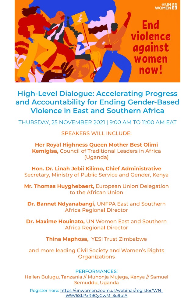 Virtual High-Level  Dialogue: Accelerating Progress and Accountability for Ending GBV in East and Southern Africa