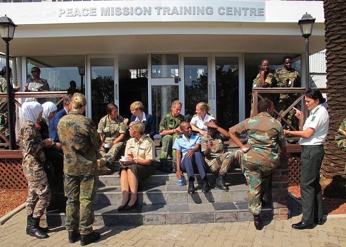 Peace keeping training for female officers