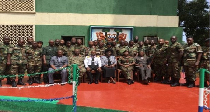 Family photo a ten day training for 40 RSLAF officers  in Sierra Leone