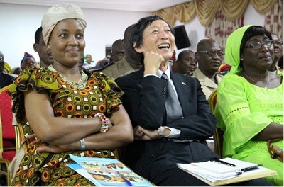 Marie Goretti NDUWAYO, the UN Women Resident Representative, His Excellency Ambassador of Japan, Mrs. Director of MPWGCP Cabinet