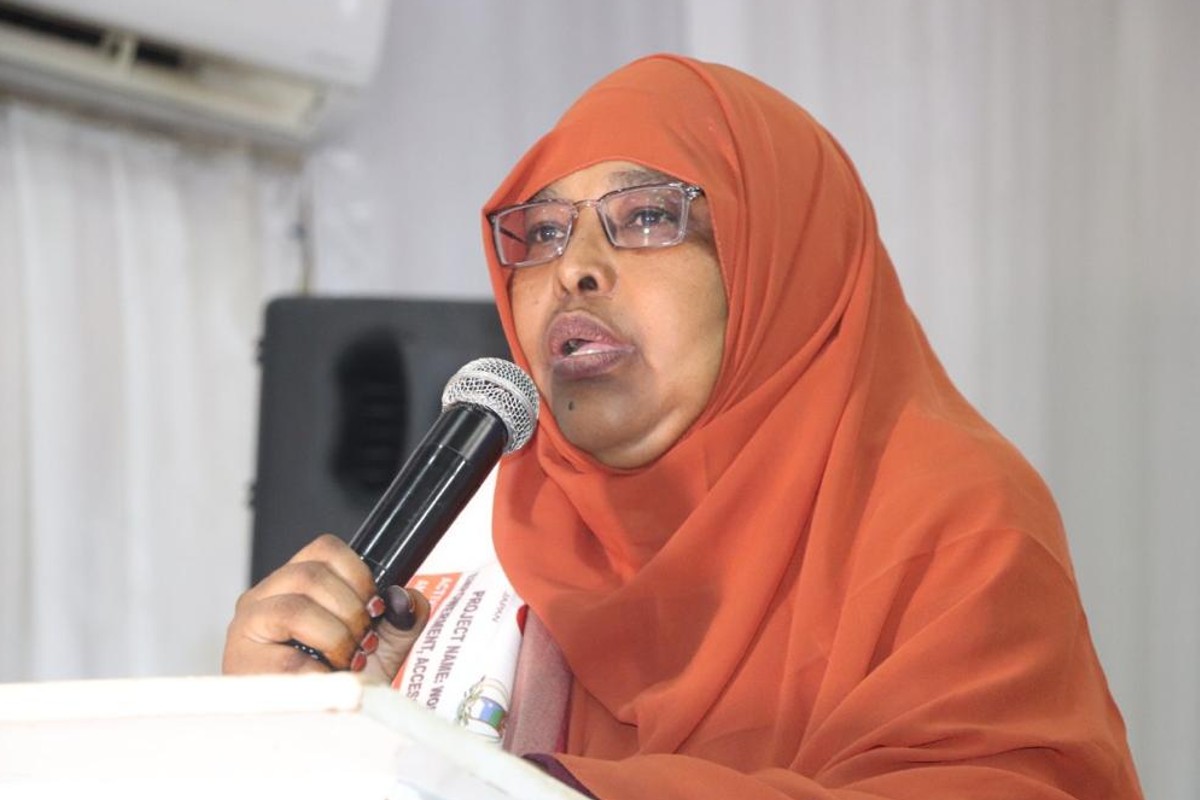 Hon. Adar Ismail Abdullahi, Minister of Women, Family Affairs and Human Rights (MoWFAHR). Photo: UN Women