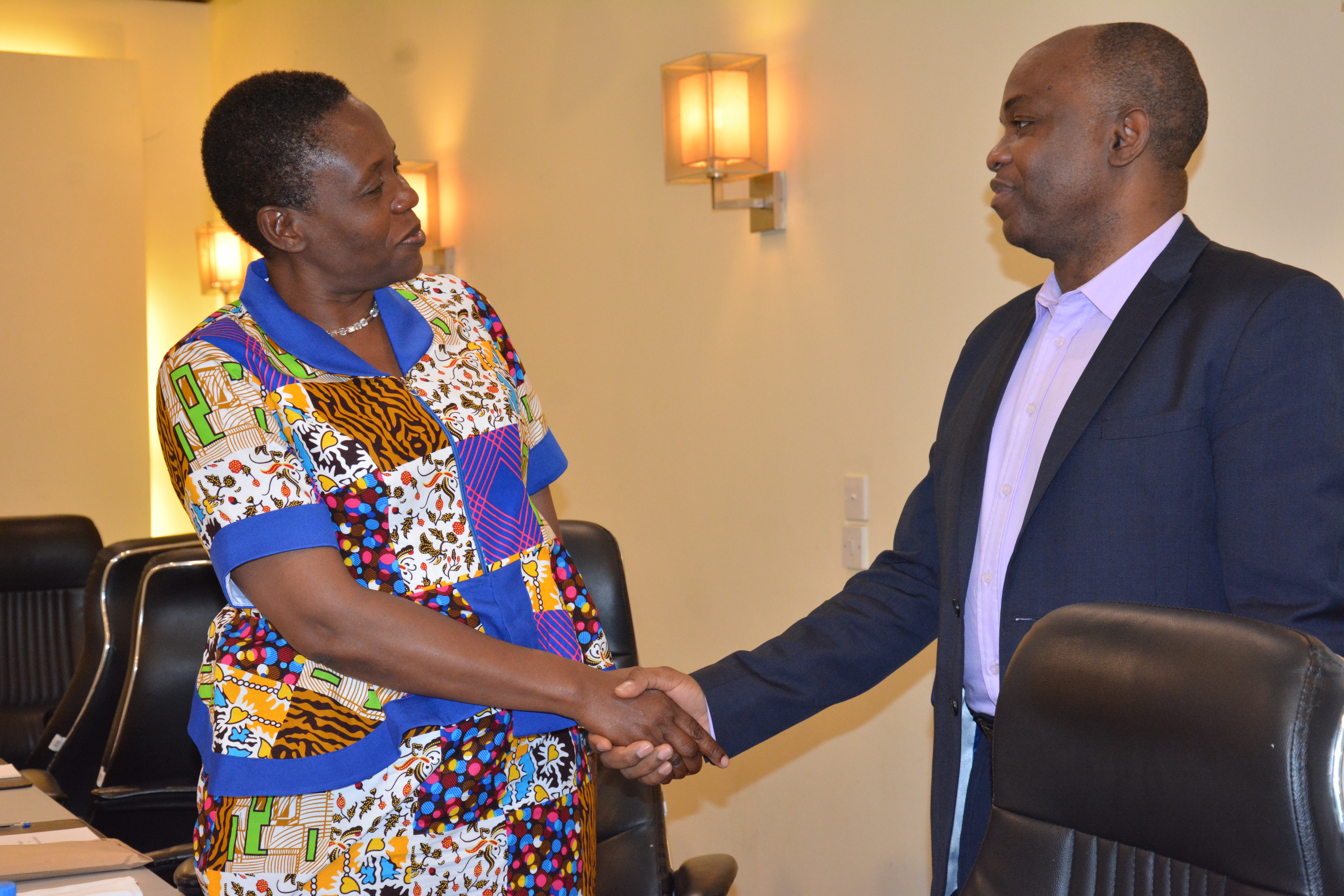 The Regional Director with the Minister of Community Development, Gender, Women and Special Groups, Hon. Dr. Dorothy Gwajima. Photo: UN Women Tanzania.