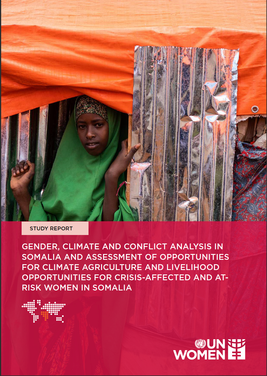 Cover page of Gender, Climate and Conflict Analysis in Somalia 