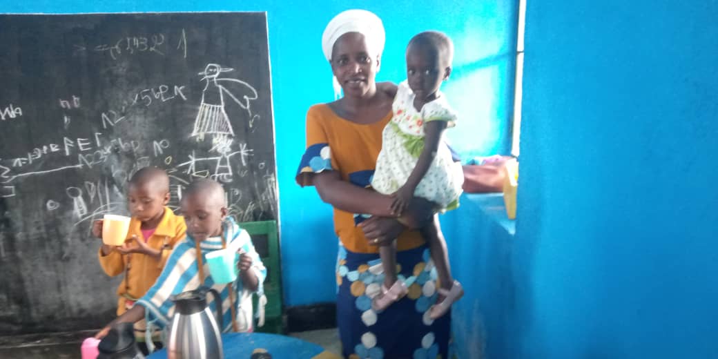 One of the beneficiary mothers of the ECD project. Photo: Courtesy of ADEPE.