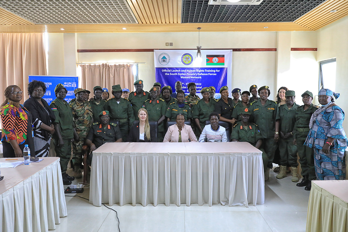 Launch of South Sudan People’s Defense Forces Women’s Network in Juba, South Sudan on 4th of July 2022. Photo: UNMISS/Nektarios Markogiannis