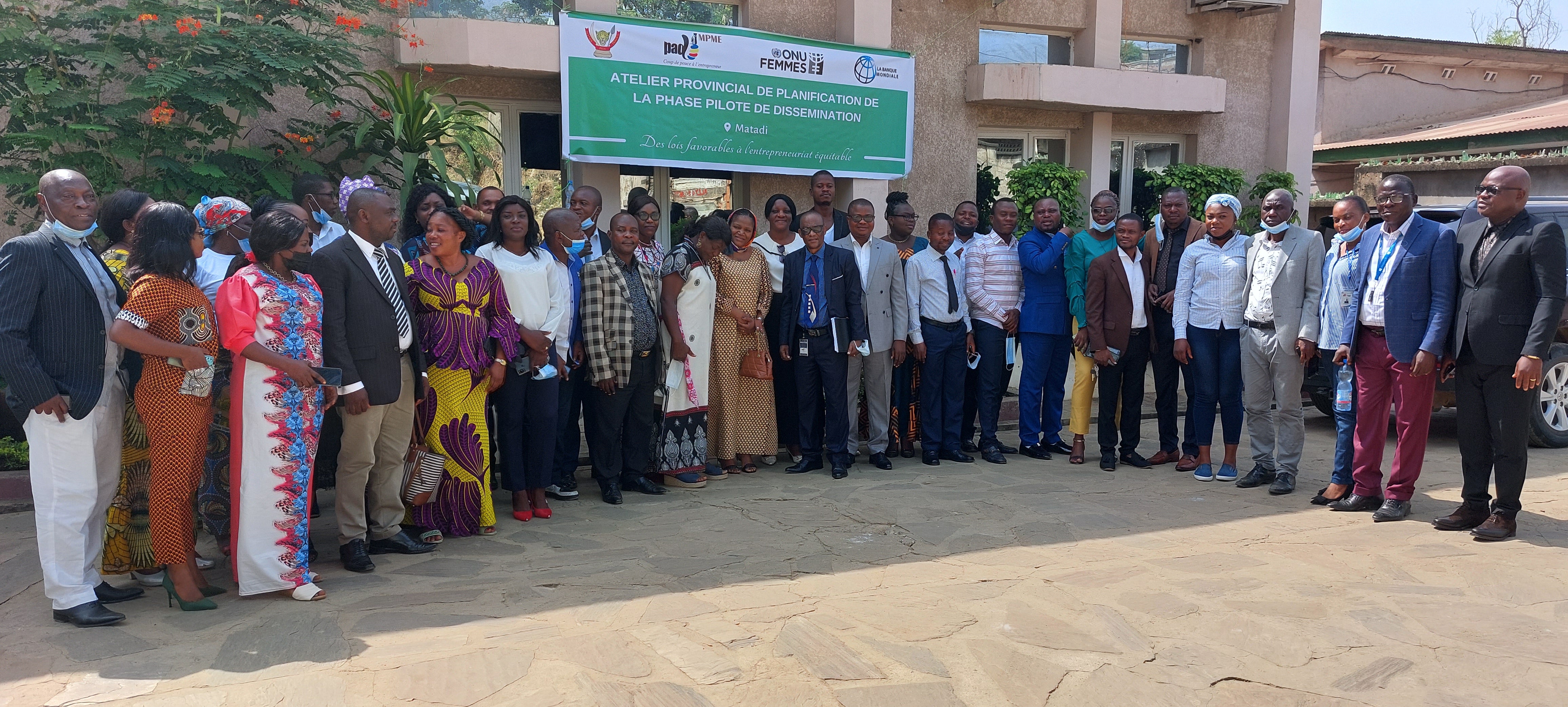  Participants à l'atelier de Matadi de planification de la phase pilote de dissémination. Photo © ONU Femmes