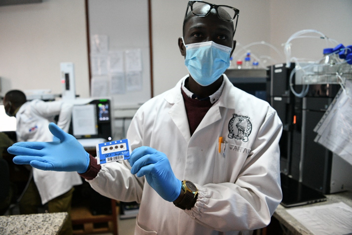 Doctor Jaffar Kisitu (Forensic Chemistry Section Head) is one of the Specialists employed to train others at the UPF Forensics Department using his PHD in Toxicology