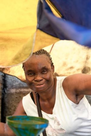 Souzanne Ilambé (60), palm oil seller at Mont Ngafula market