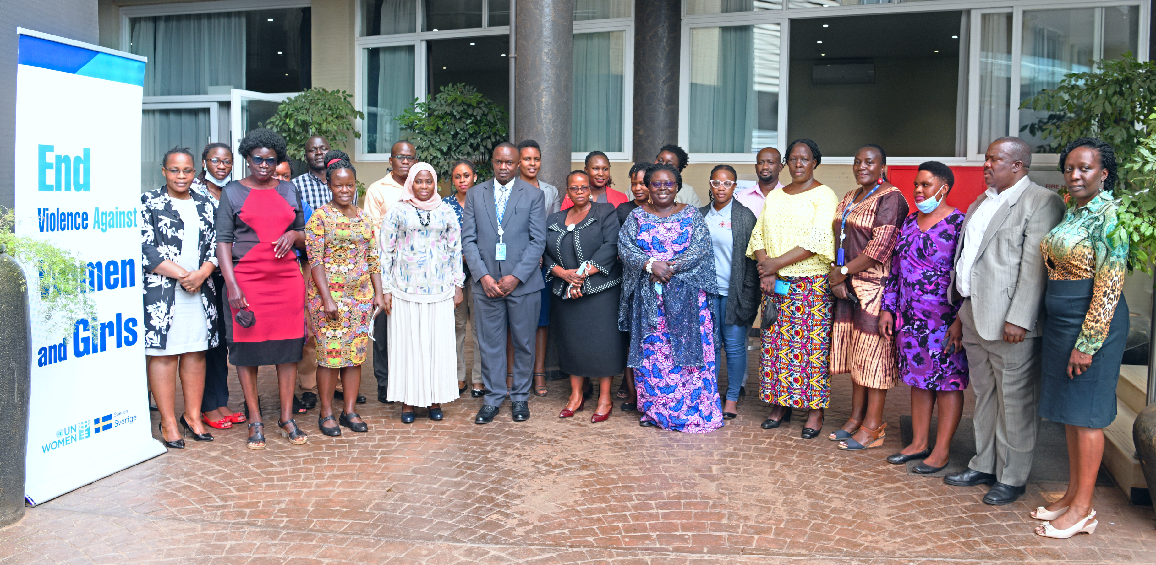 The debrief meeting had participants from Ministry of Gender Labour and Social Development, UN Women, Civil Society and Academia (Photo: UN Women/Edmond Mwebembezi)