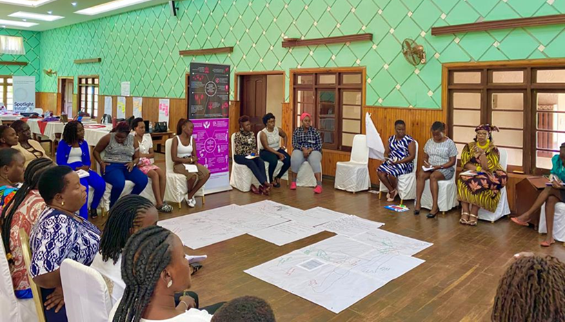 Participants at the training. Day One (PHOTO: Gertrude Asibazuyo)