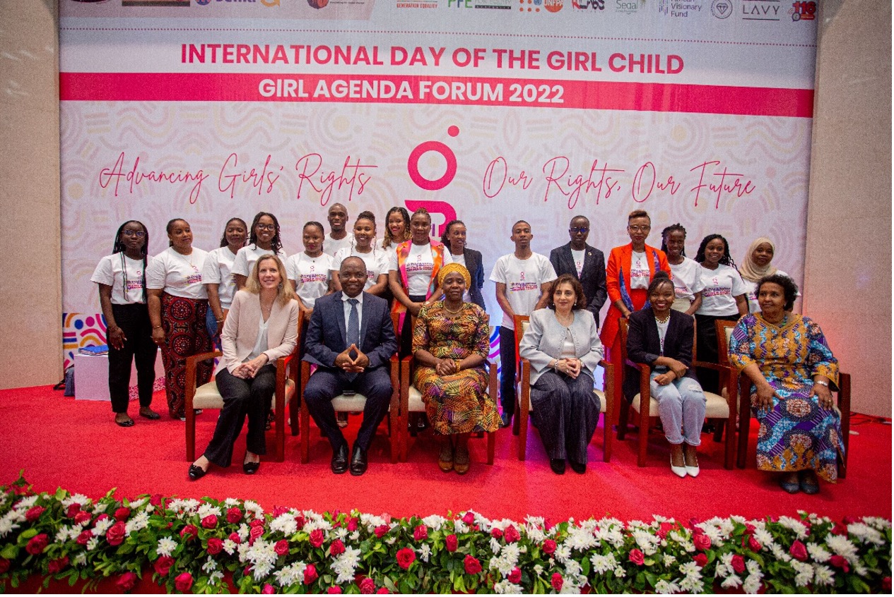 RD ESARO and ED celebrating International Girl Child Day in Tanzania 