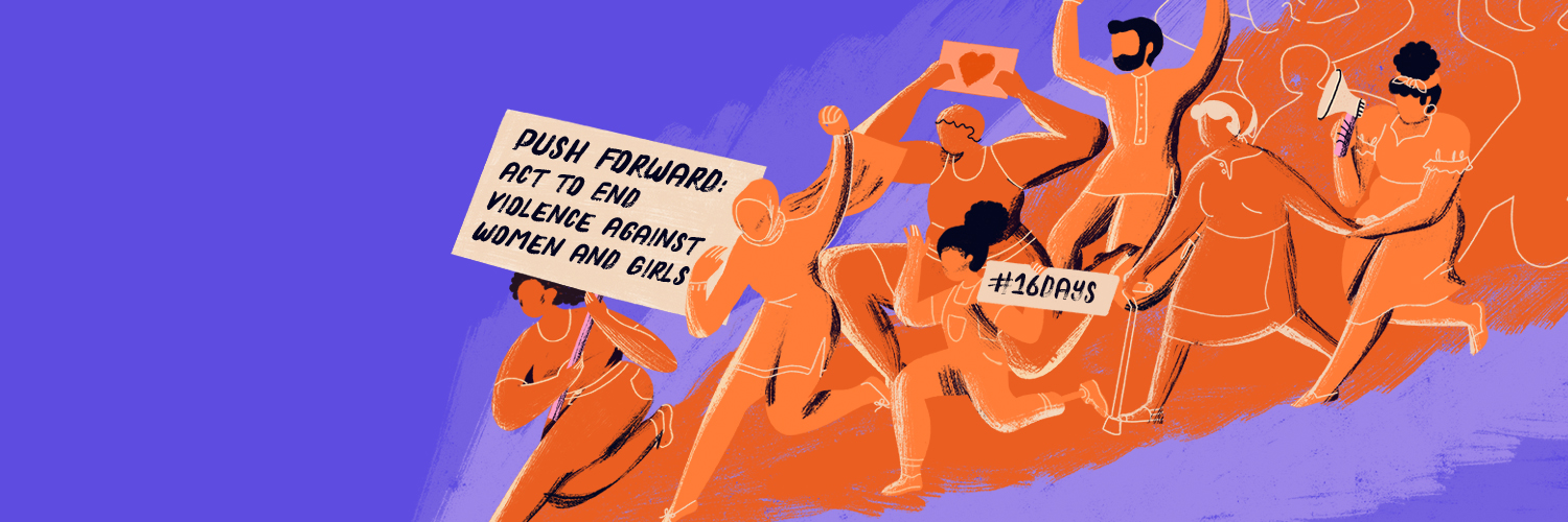 16 days of activism banner