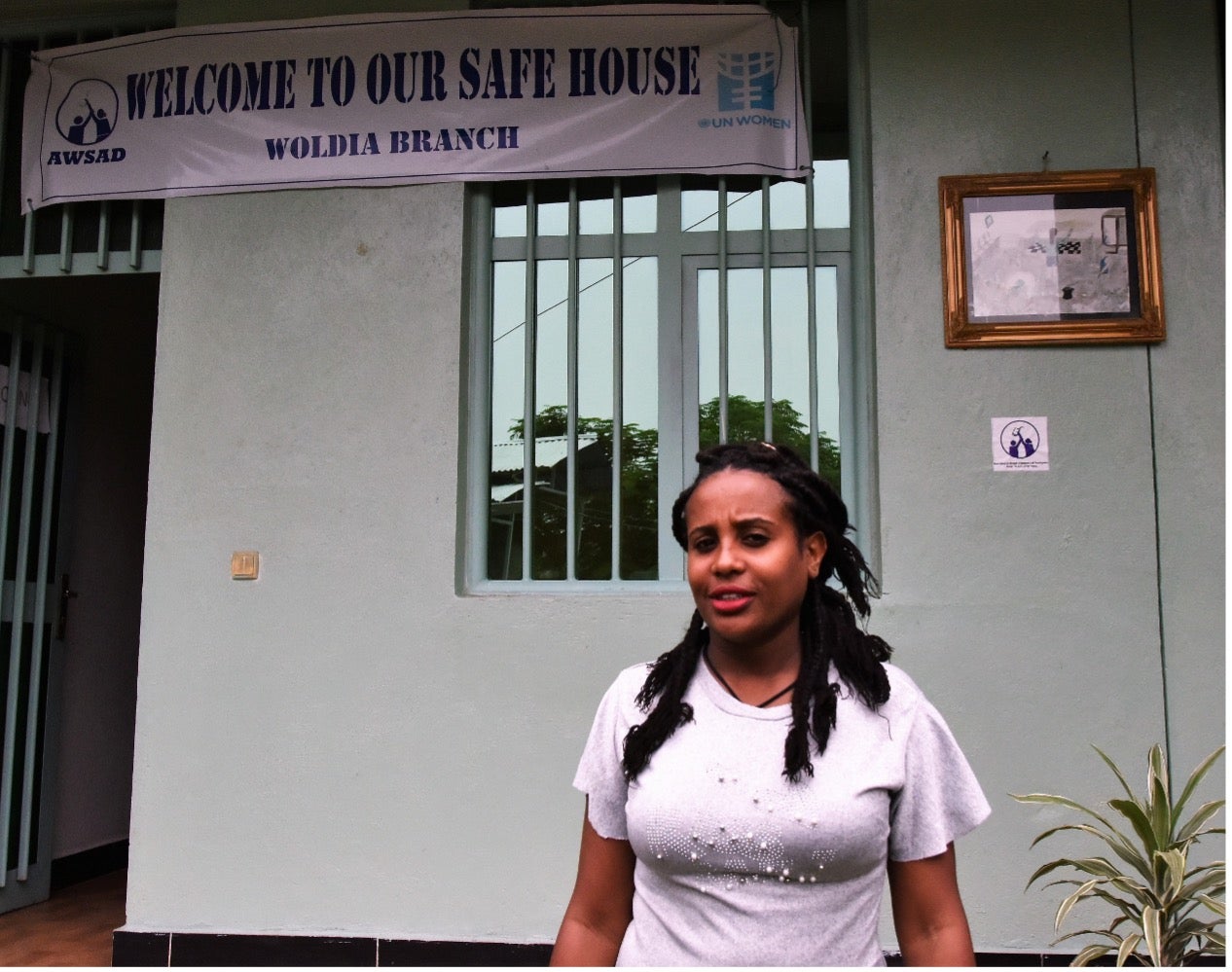 Photo: Yetimwork Ayalew,  coordinator of a safe house for Conflict Related Sexual Violence in Woldia, North Wollo of Amhara region, opened with support from UN Women. Photo: UN Women/Bethlehem Negash