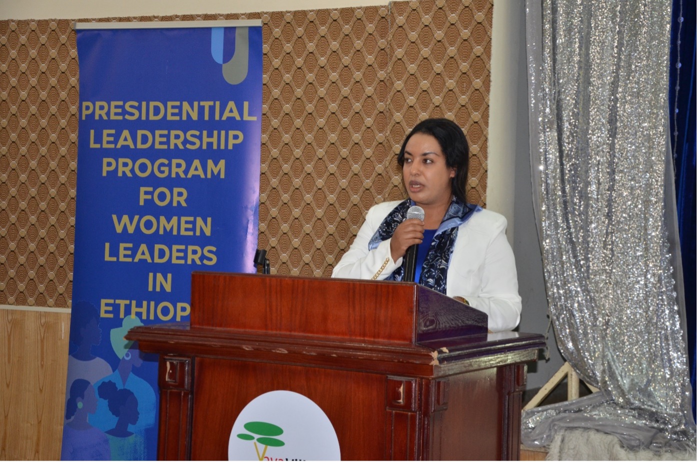 H.E Ergoge Tesfaye; Minister, Ministry of Women and Social Affairs gives remarks.(Photo: UN Women/Fikerte Abebe)