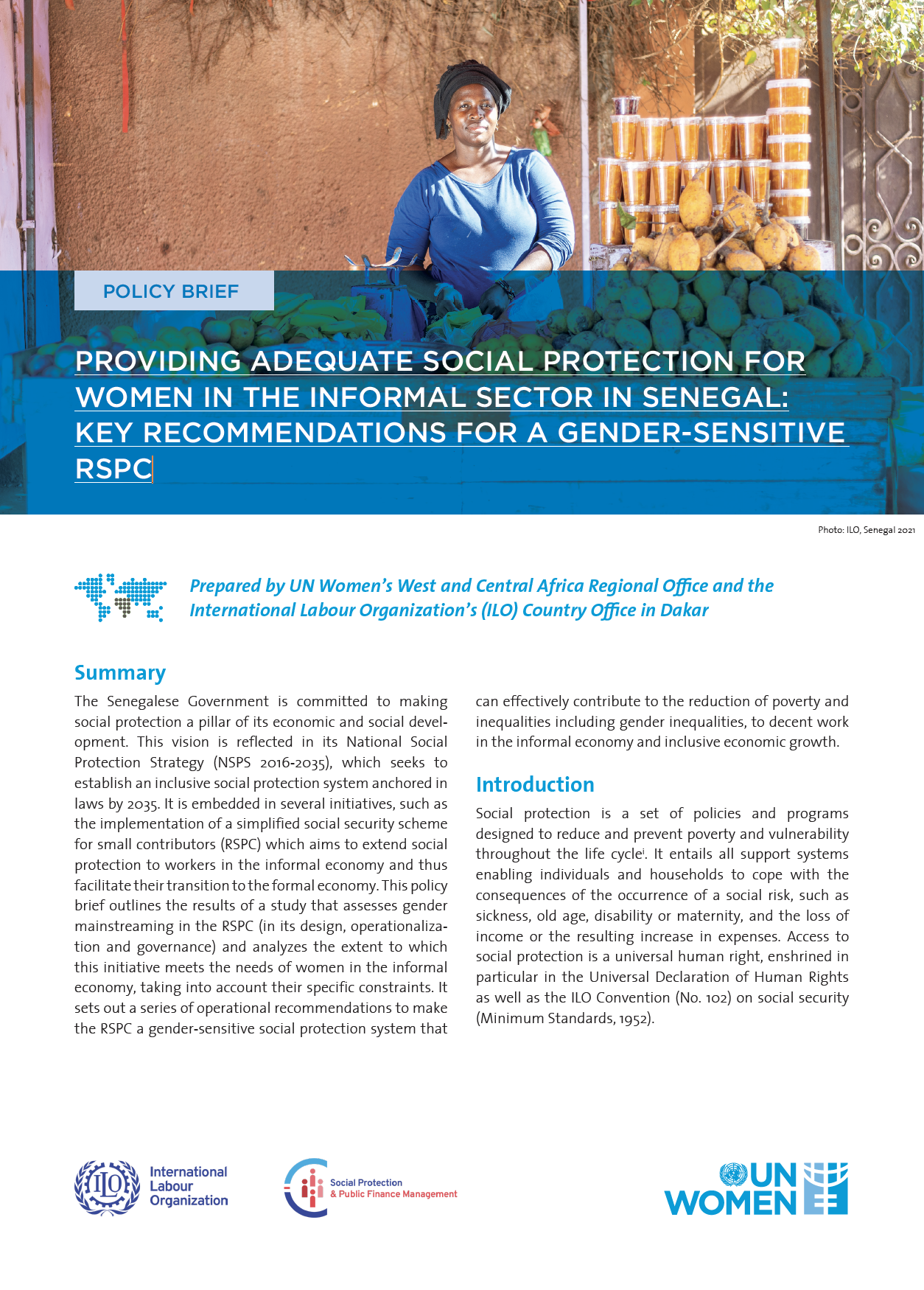 cover rapport social protection for women 