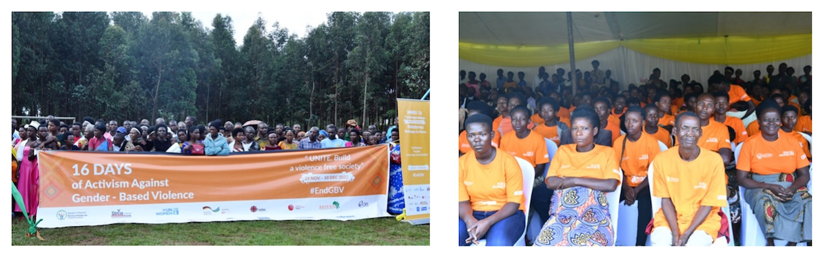 Residents of Nyamasheke district at the 16 days of activism official launch. Photo: UN Women Rwanda/Pearl Karungi