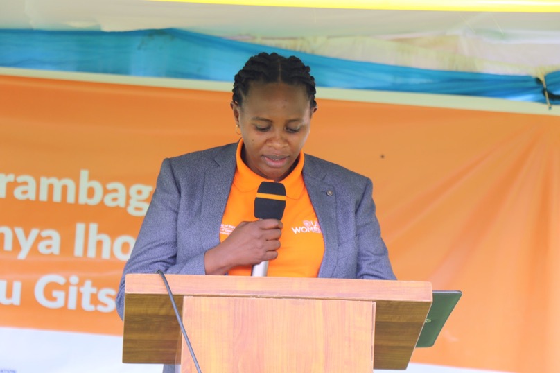 Ms. Mukamasabo Appolonie, Mayor of Nyamasheke district. Photo: UN Women/Pearl Karungi