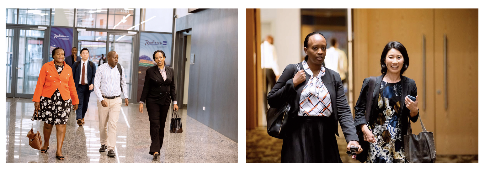 Delegates arriving for the Gender Dialogue at the KCC. Photo: UN Women Rwanda/Next line.