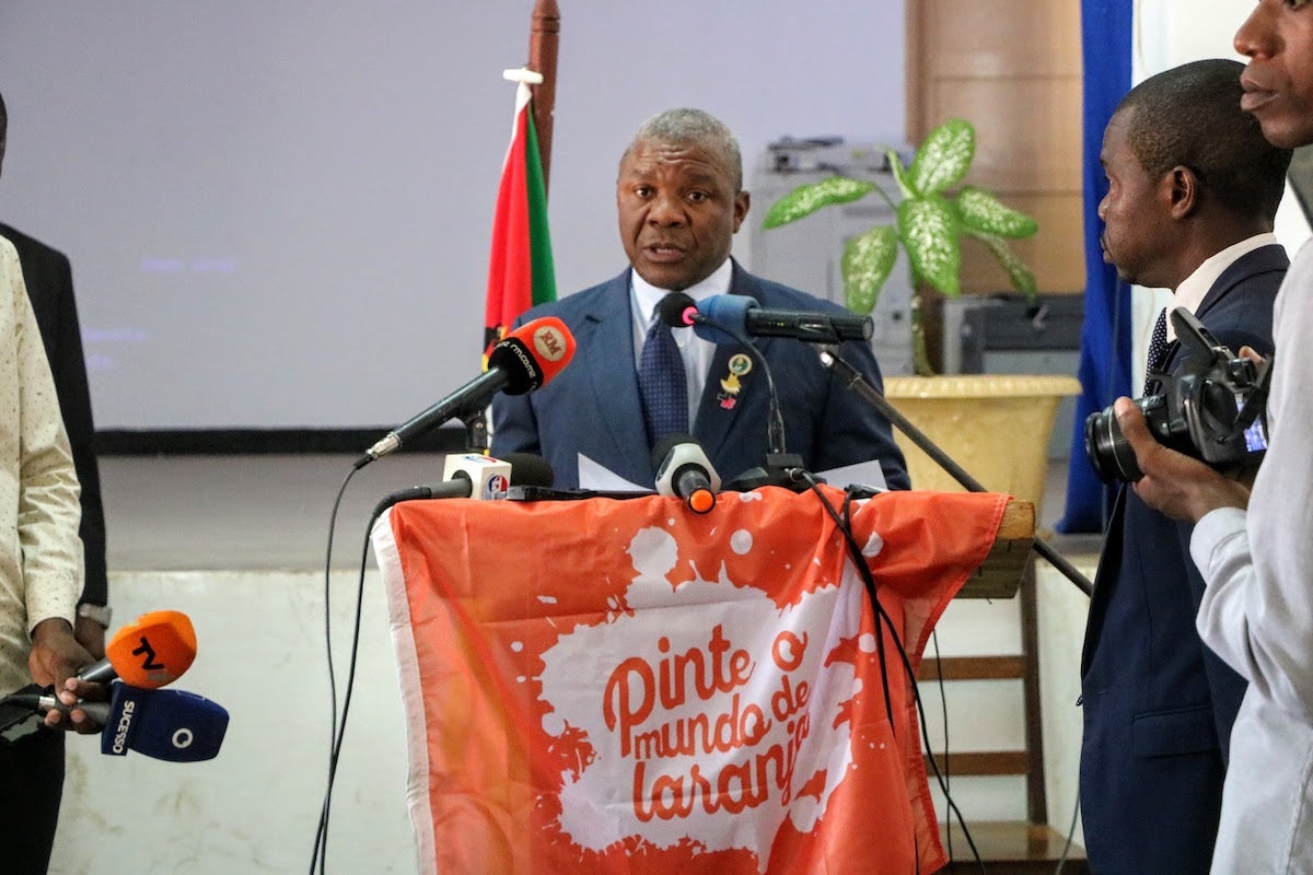 The Governor of Cabo Delgado H.E. Valige Tauabo opening the WPS Conference (Photo: UN Women / C. Costa)