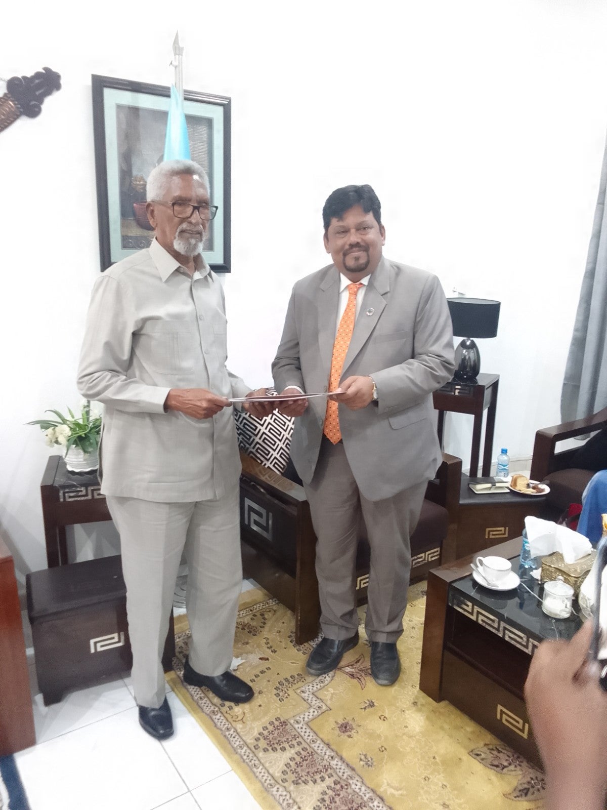 Dr.Sadiq Syed meeting with the speaker of the upper house.