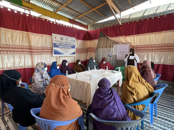 Community dialogue sessions with 15 female camp leaders from different IDP camps - Mogadishu, Somalia. Photo: UN Women