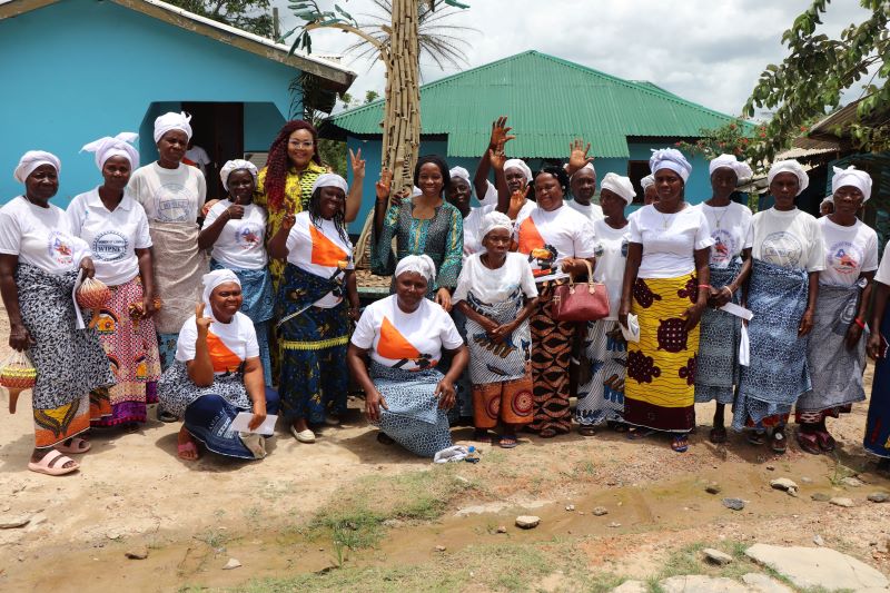 Members of the Totota Women's Peace Hut. Photo credit @UN Women/ Gloriah Ganyani