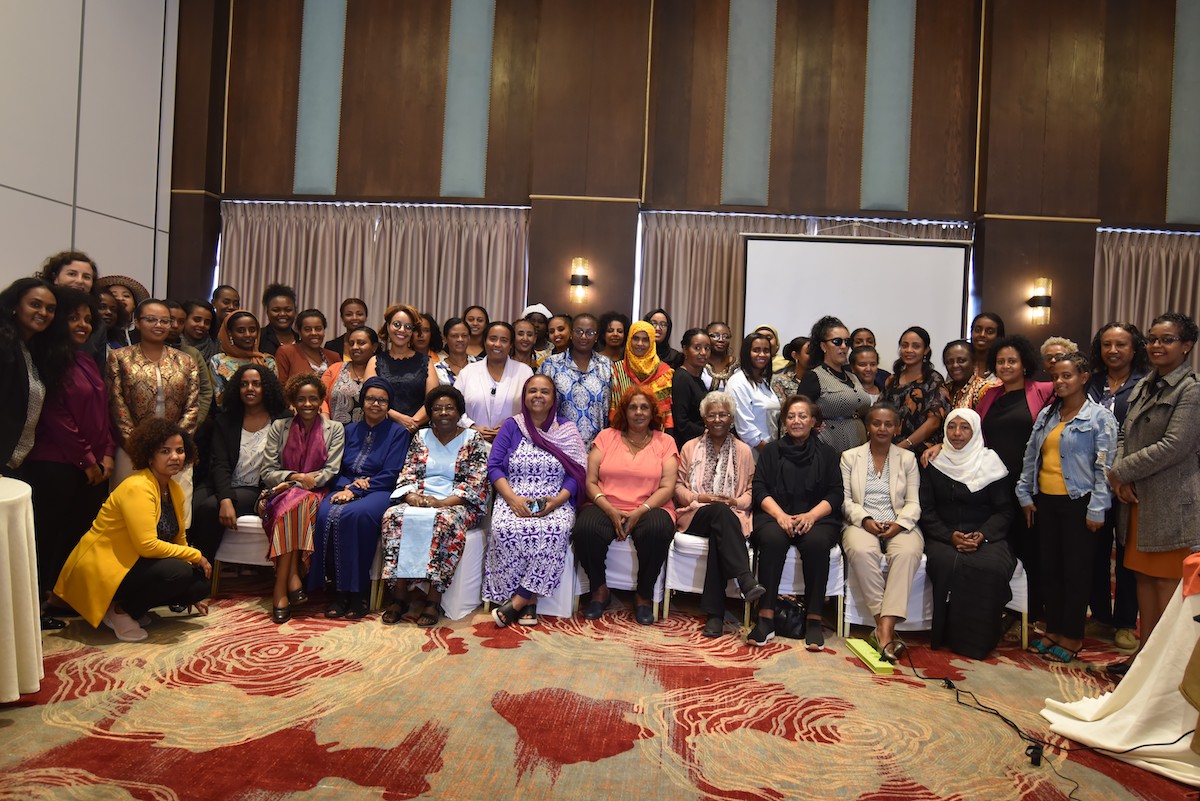Participants of women only consultation with Ms. Cecile Mukarubuga, UN Women Country Representative(sitting fifth from left) (Photo: UN Women/Fikerte Abebe)