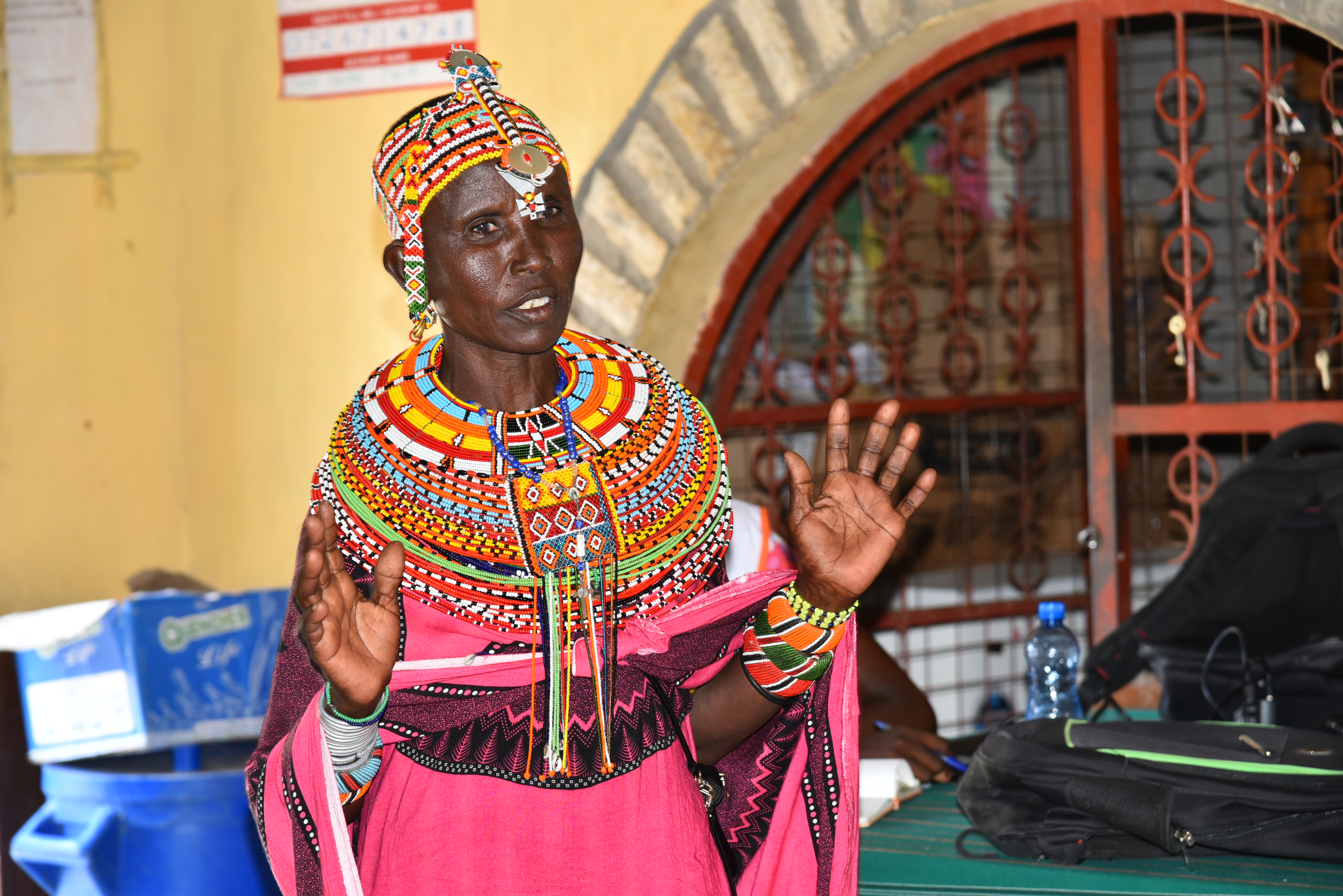 Community sensitization activities in Loiyangalani are giving women a chance to raise issues of GBV publicly. Photo: UN Women/Joel Mwamkonu