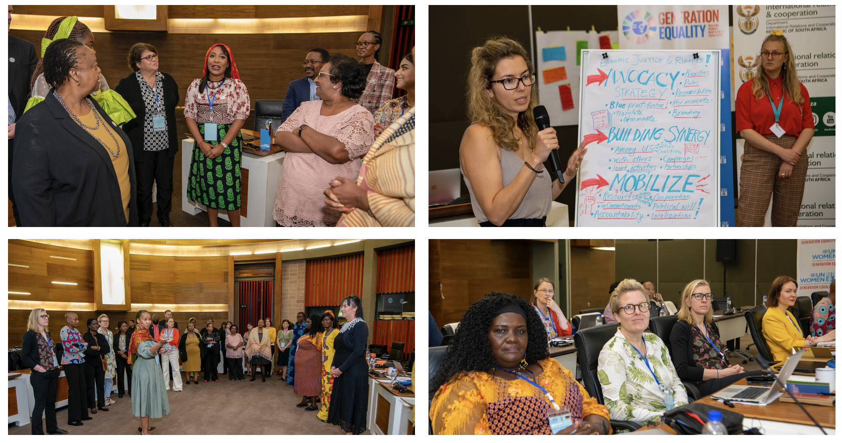 Participants of the Economic Justice Rights Leaders Retreat included participants from governments, the private sector, and civil society organizations from different countries. Photo: UN Women/ Rebecca Hearfield