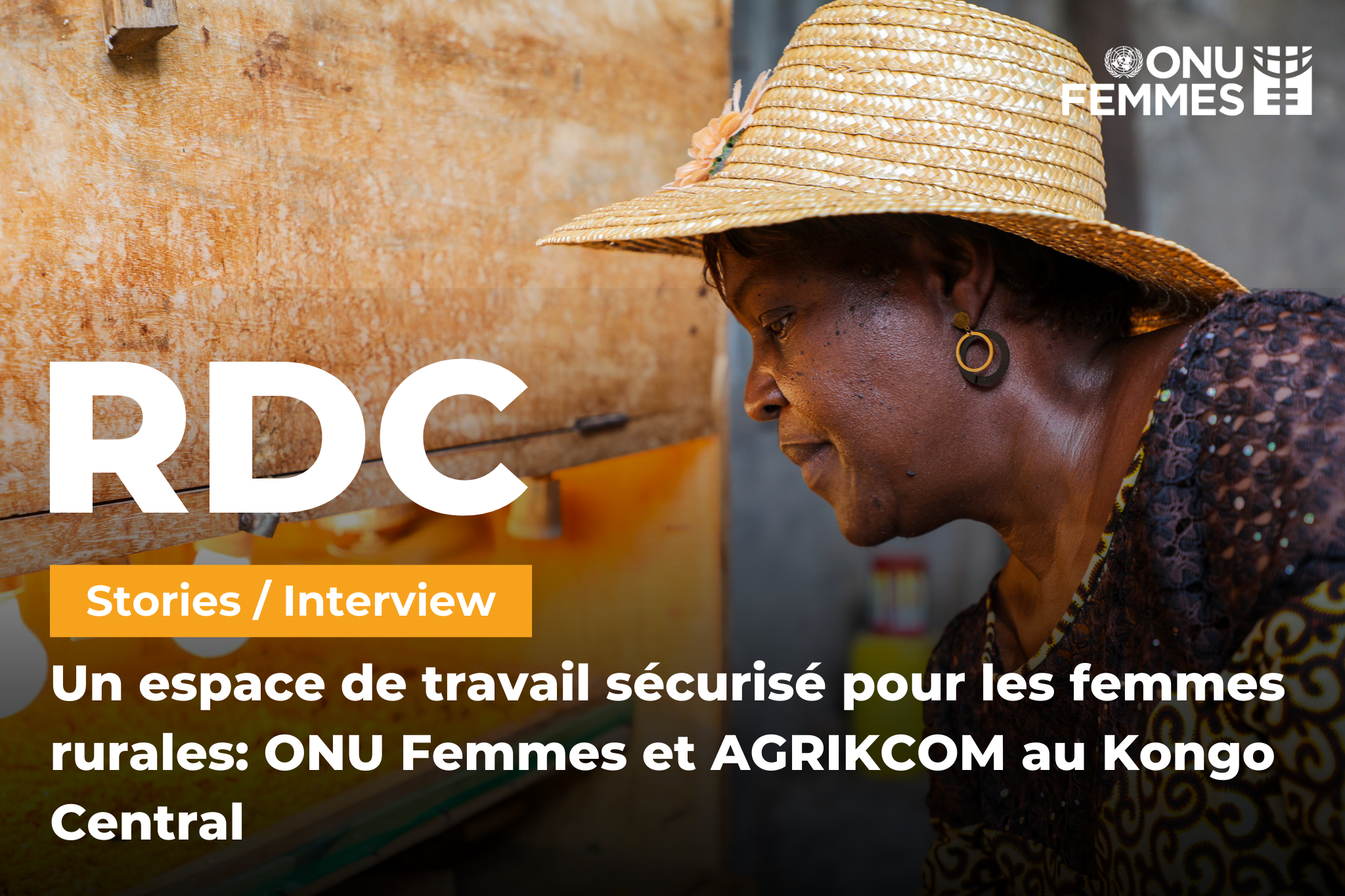 Un espace de travail sécurisé pour les femmes rurales: ONU Femmes et AGRIKCOM au Kongo Central