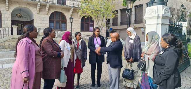 HoPR members visiting the compound of the South Africa Parliament. Photo: UN Women/Desset Abebe