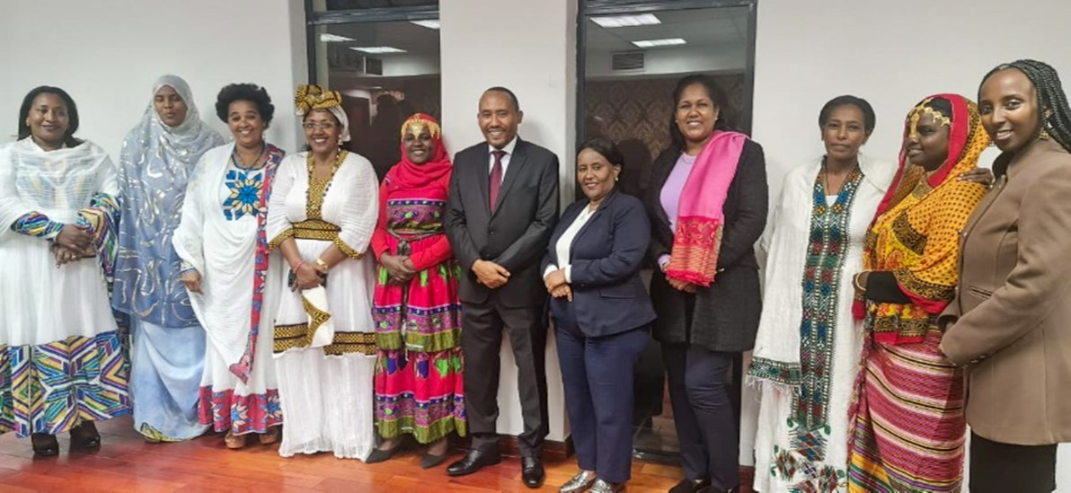Delegation met with Ambassador Mukitar Kedir (PHD) of the Ethiopian Embassy in South Africa. Photo: House of People’s Representatives