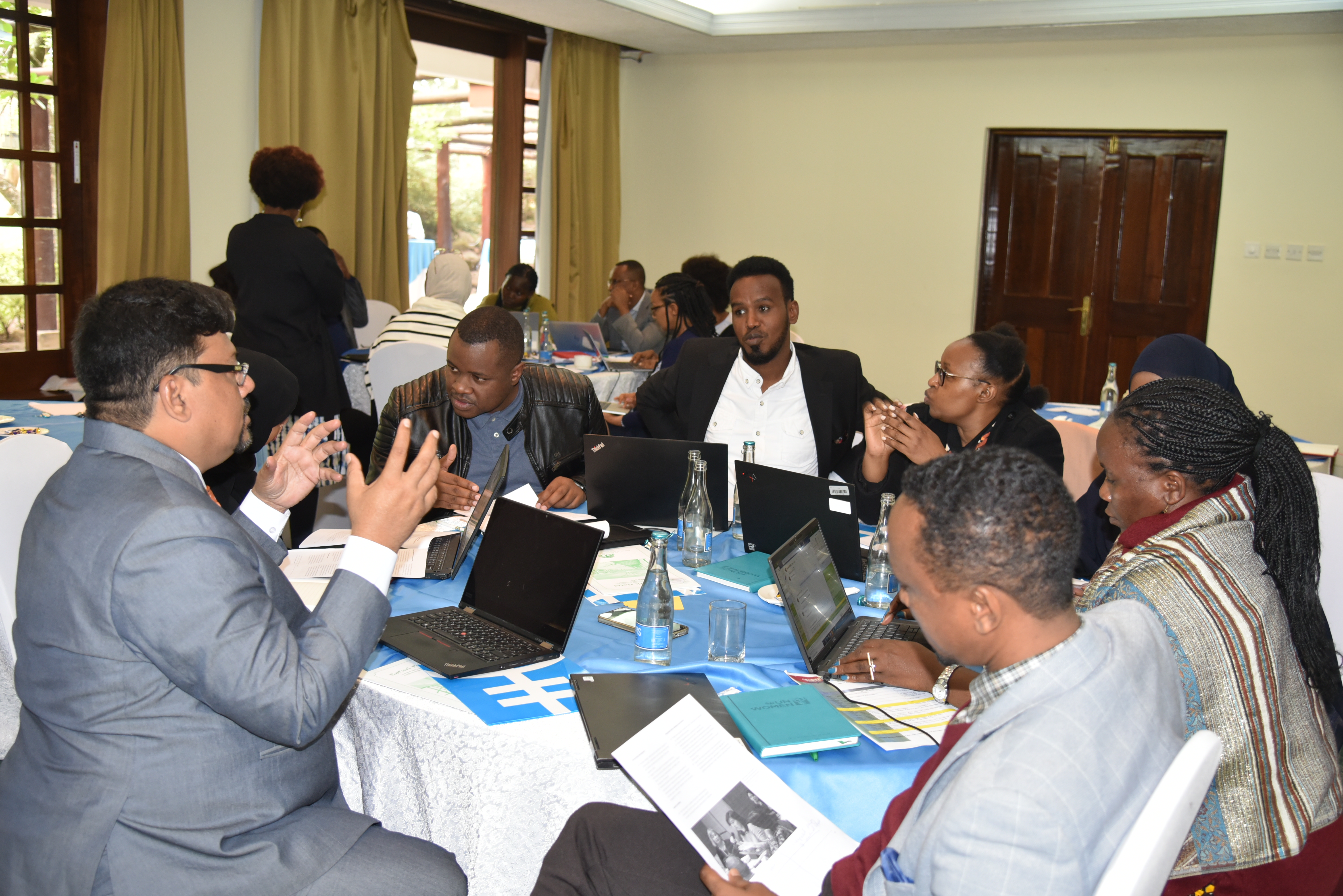 GTG members in group discussions during the retreat. Photo: UN Women/Adelaide Malweyi