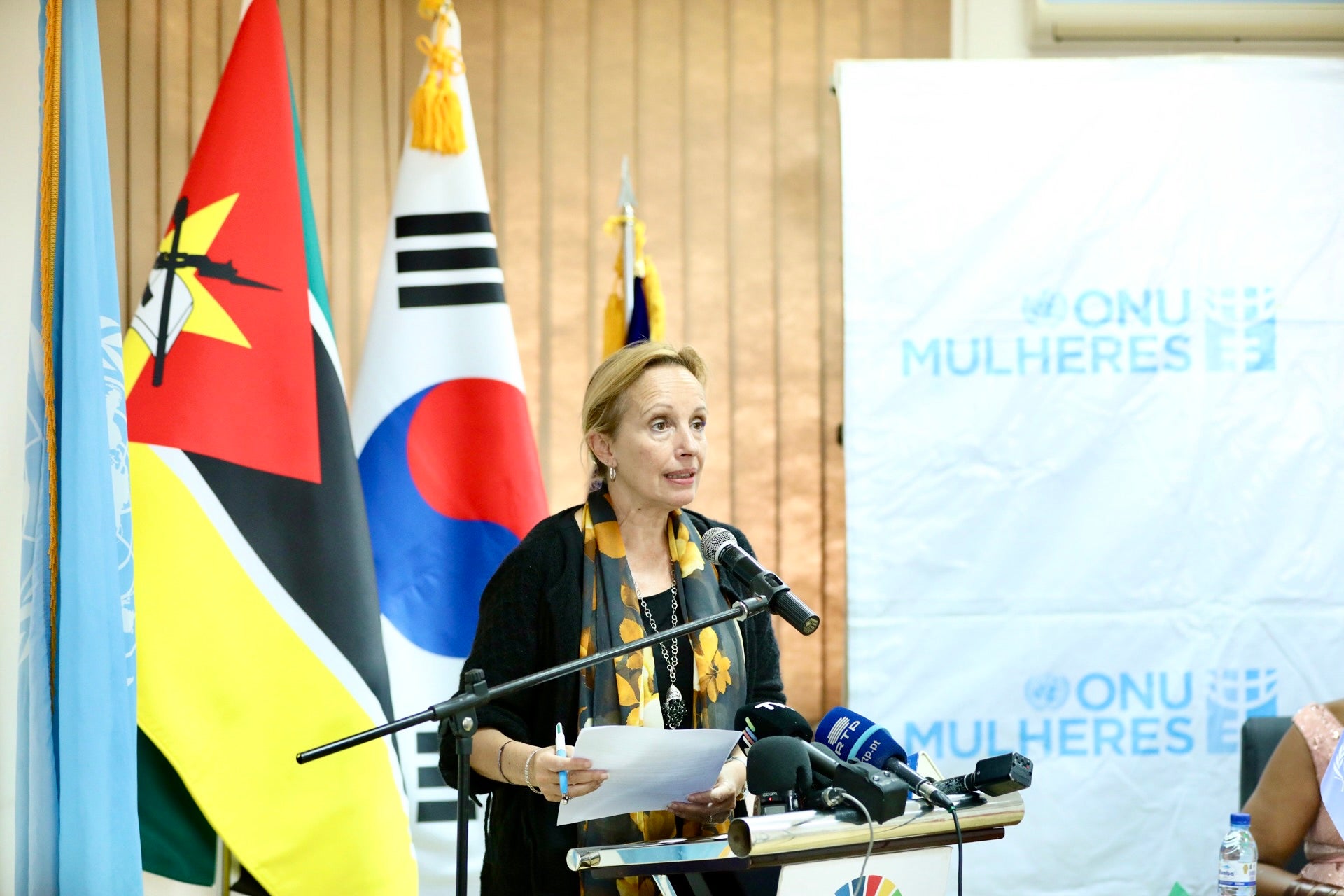 Ms. Maria-Luisa Fornara, The United Nations Acting Resident Coordinator in Mozambique. Photo: UN Women/Amiro Halde