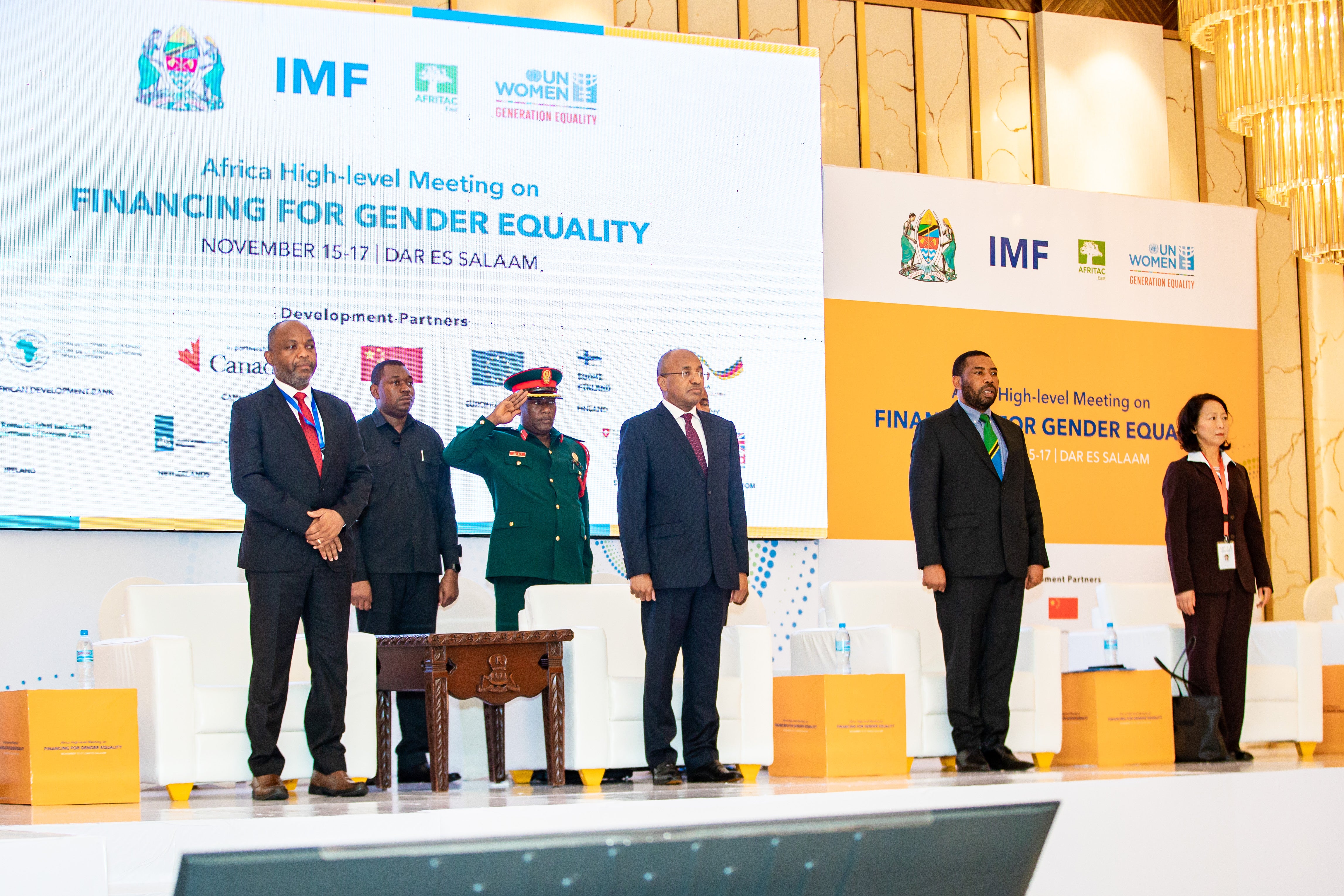 High table at the high-level meeting on Financing for Gender Equality