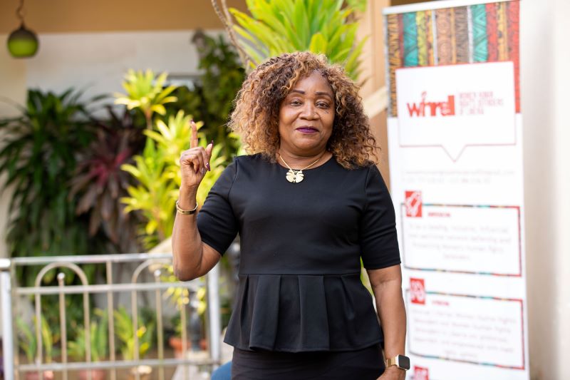 Attorney Tonieh Wiles, Chairperson of the Women’s Human Rights Defenders Network of Liberia