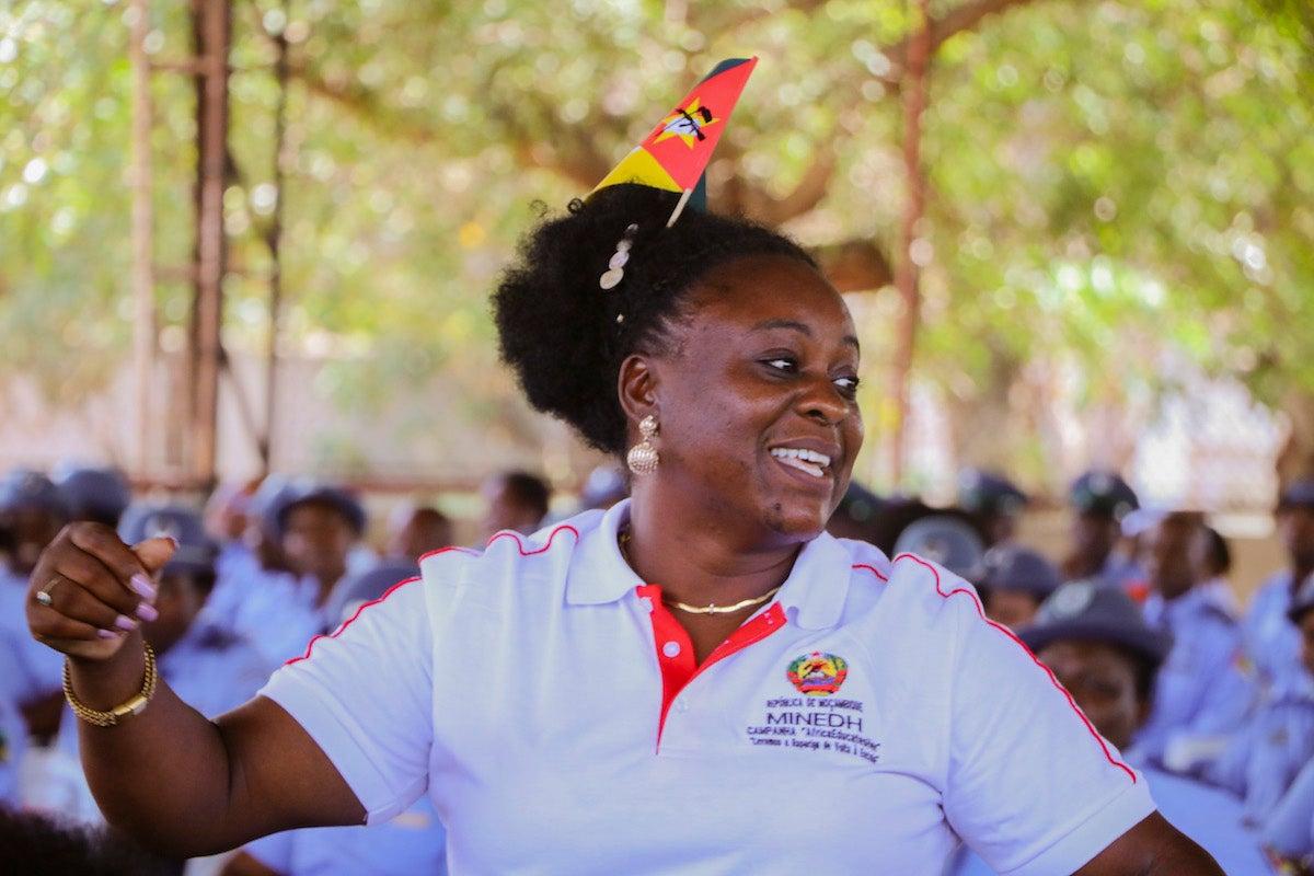 Mozambican woman at the launch of the 16 days of activism campaign in Maputo (Credits: UN Women Mozambique)