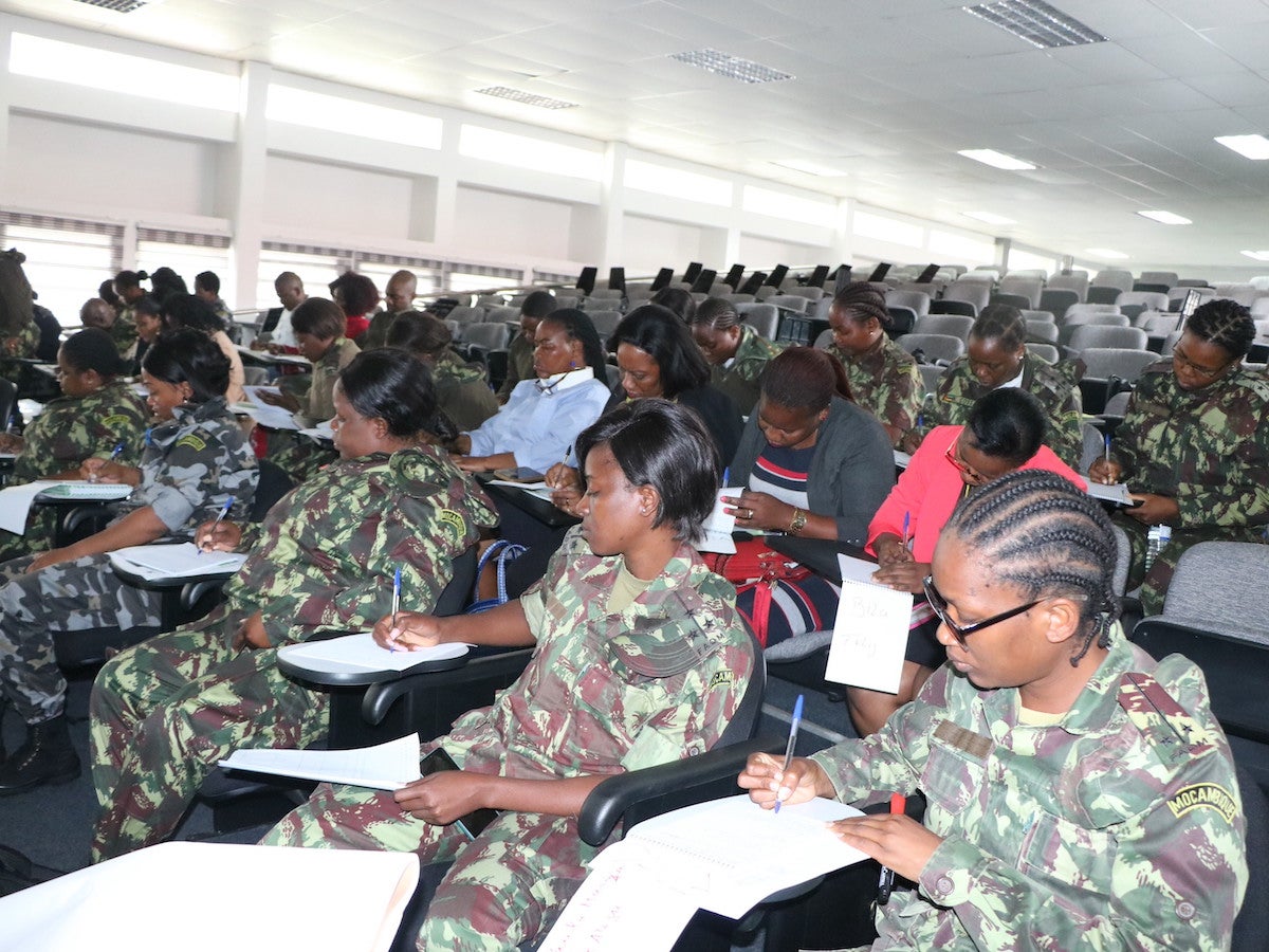 Group of gender focal points from Mozambique Armed Defense Forces (FADM) during the training in Maputo in November 14 (Credits: UN Women Mozambique)