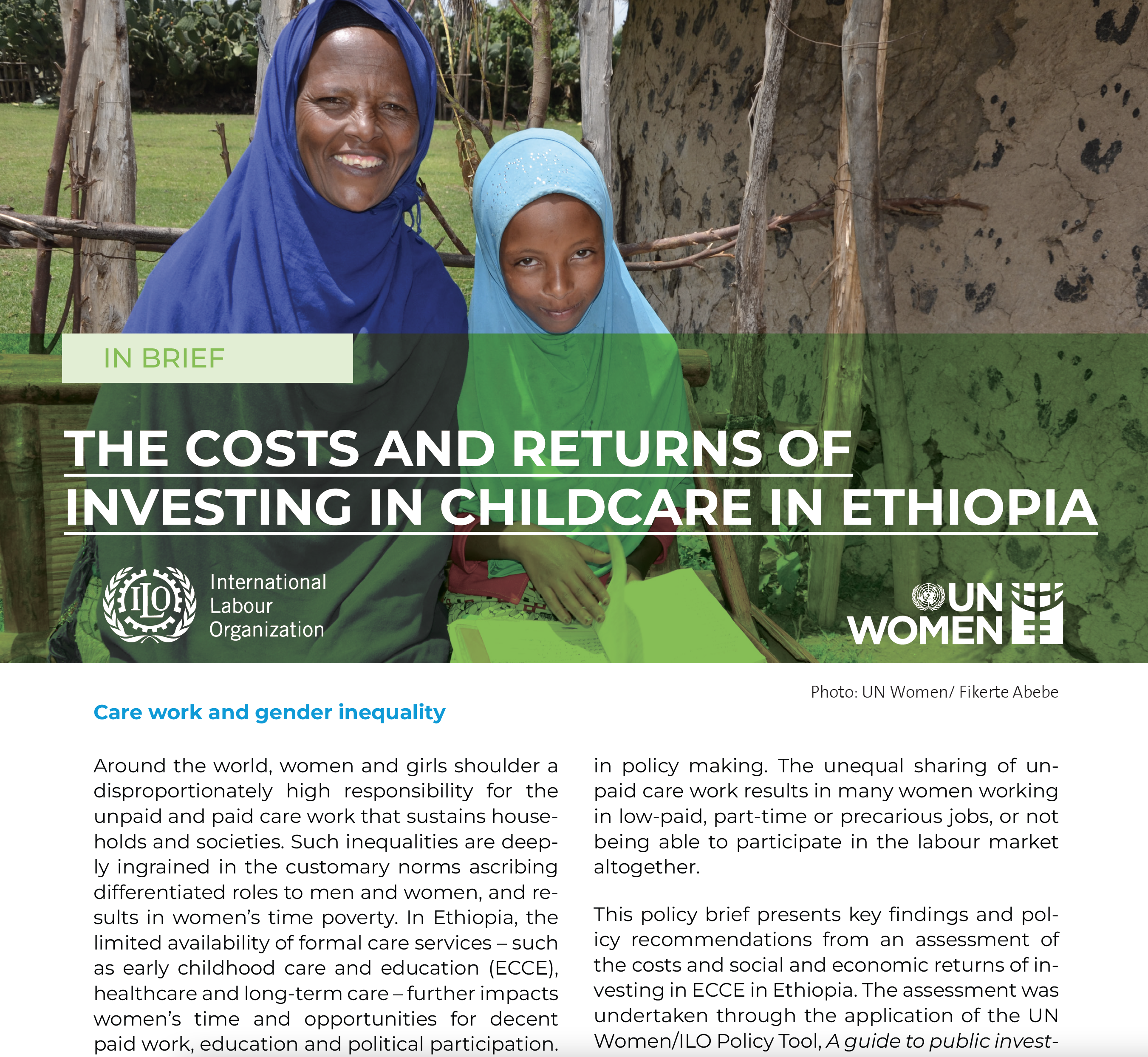 Brief The Costs and Returns of Investing in Childcare in Ethiopia