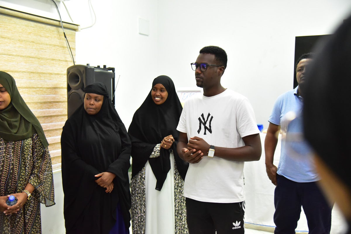 A trainee leading a reflection session during the training (Photo: UN Women/James Ochweri) 