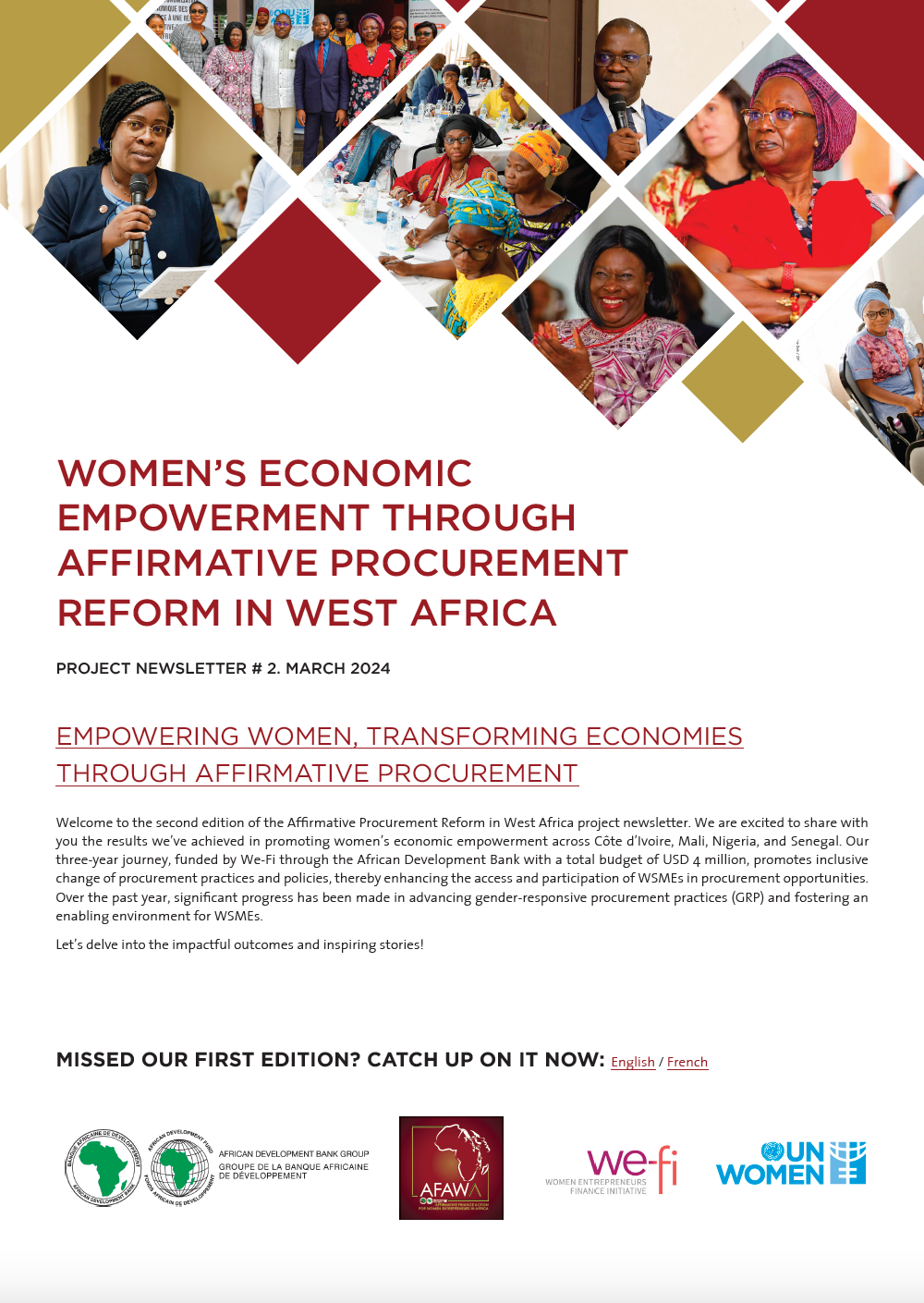 Women's Economic Empowerment Through Affirmative Procurement In West Africa Project Newsletter N°2