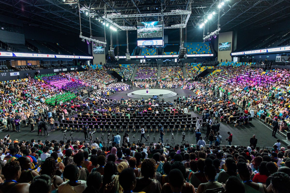 National celebration of the IWD in BK Arena. Photo credit: The New times