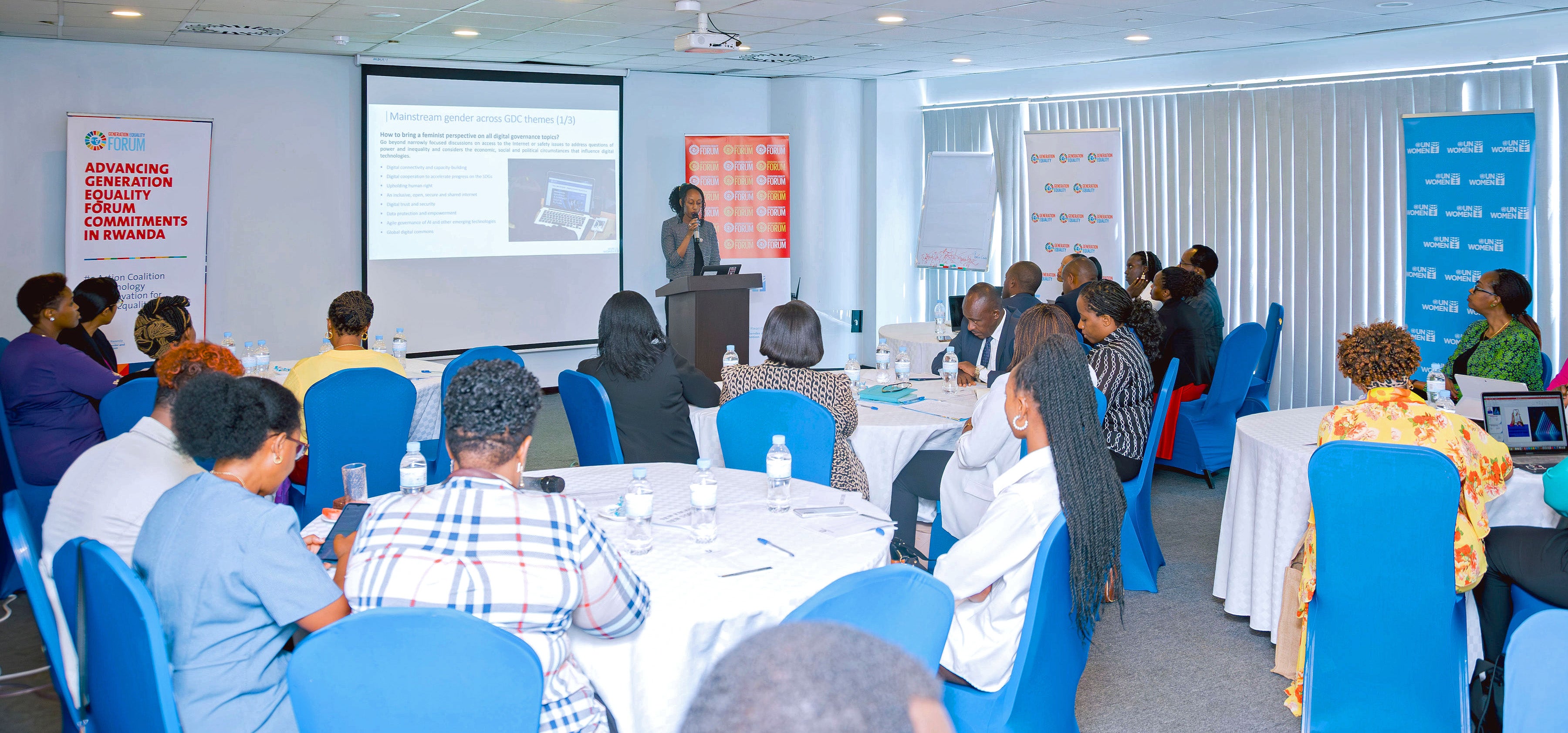 Participants convened at the GEF Reflection Roundtable at Ubumwe Grande hotel