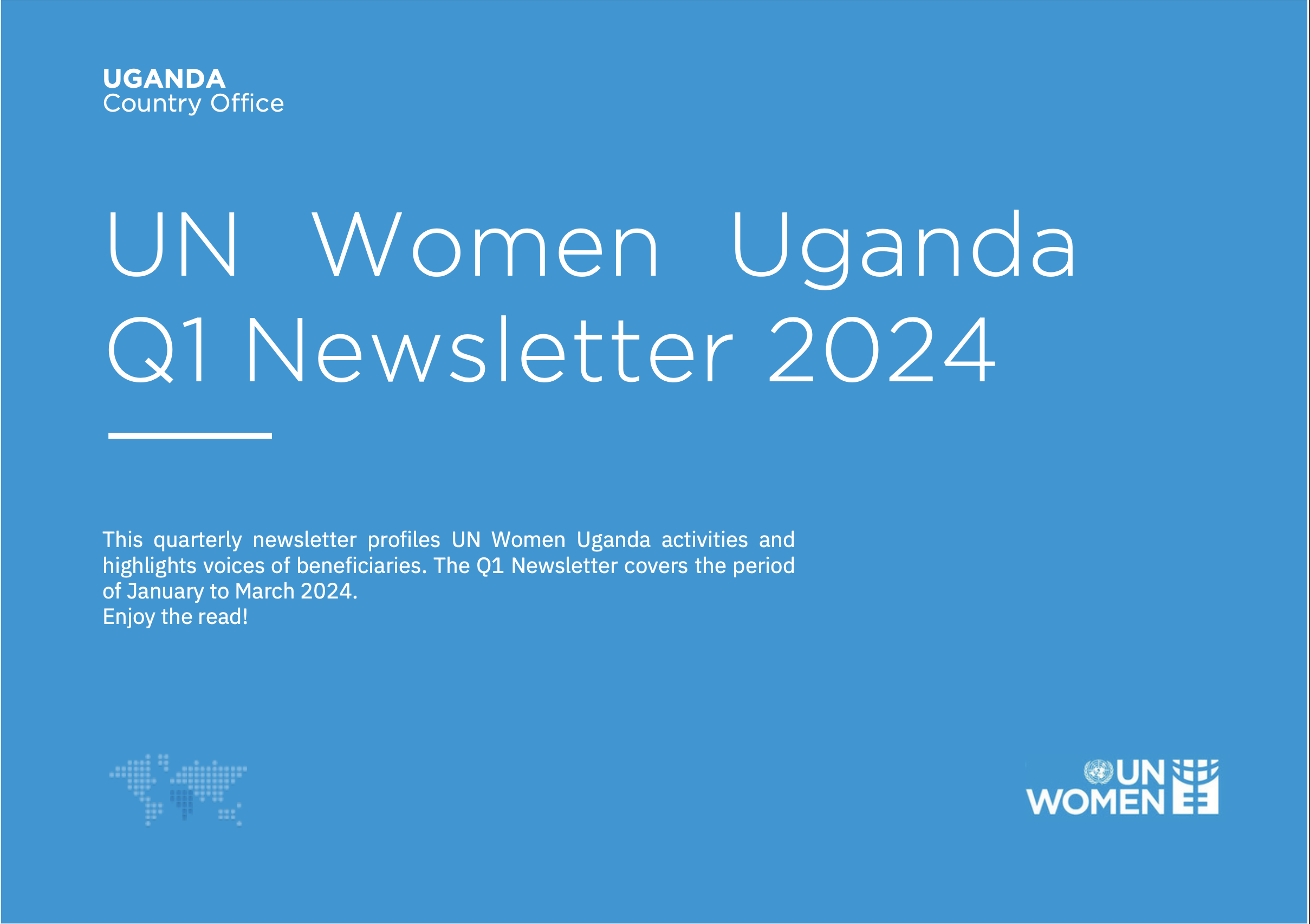 Cover for Uganda's Q1 Newsletter 2024