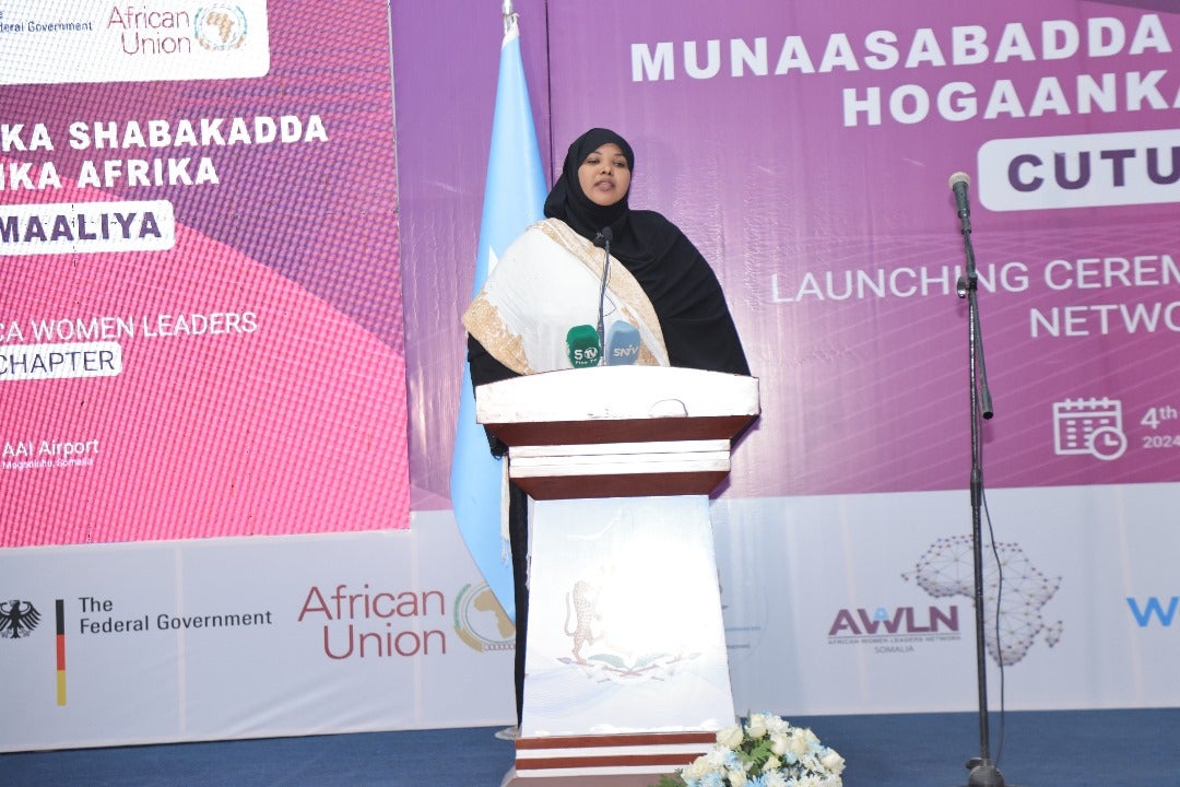 H.E Rahma Guuliye, Hirshabelle Minister of Women and Human Rights. Photo: SWDC 