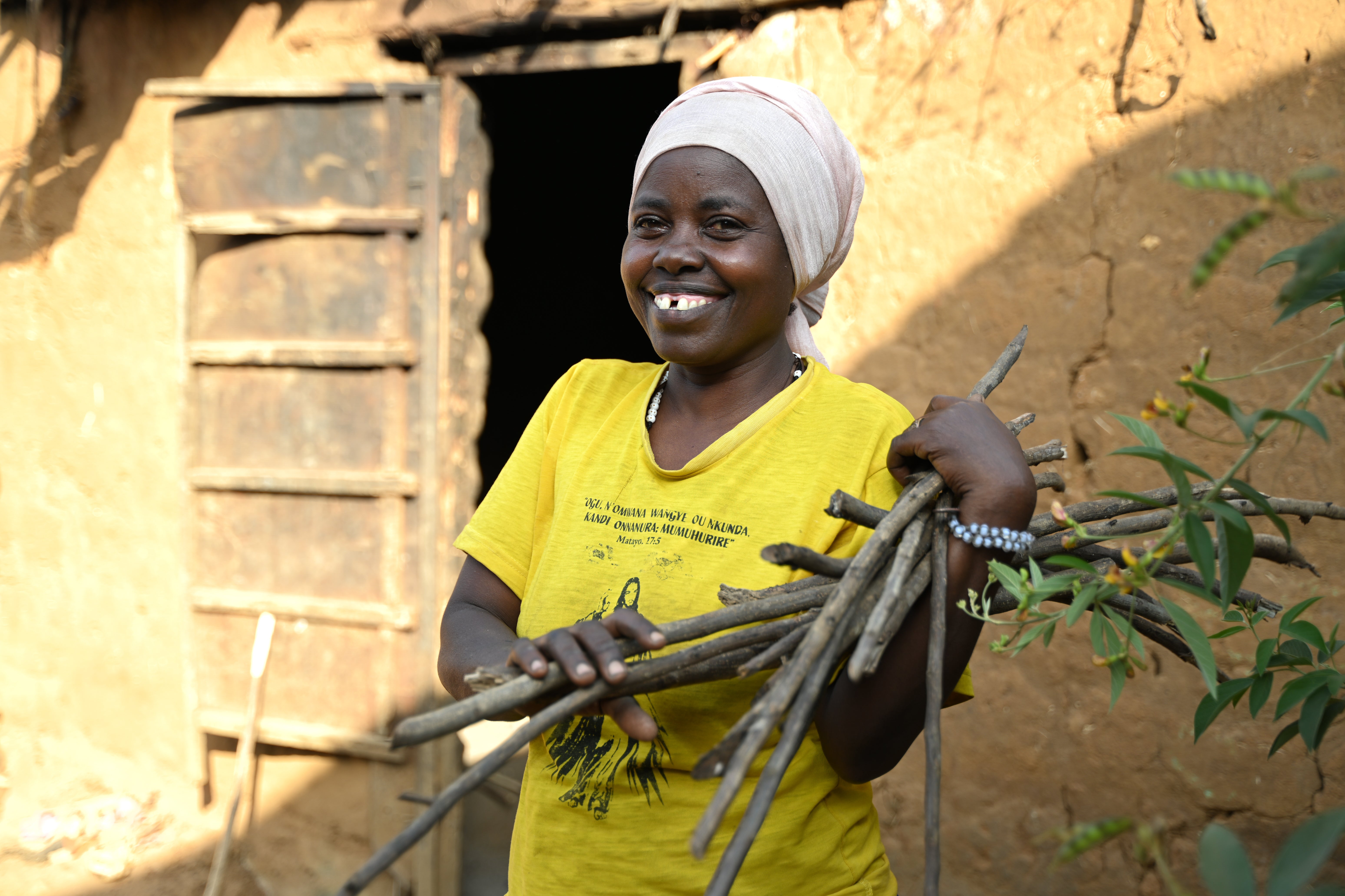 Life is hard as a refugee and accessing firewood to use for cooking meals makes it more difficult. 