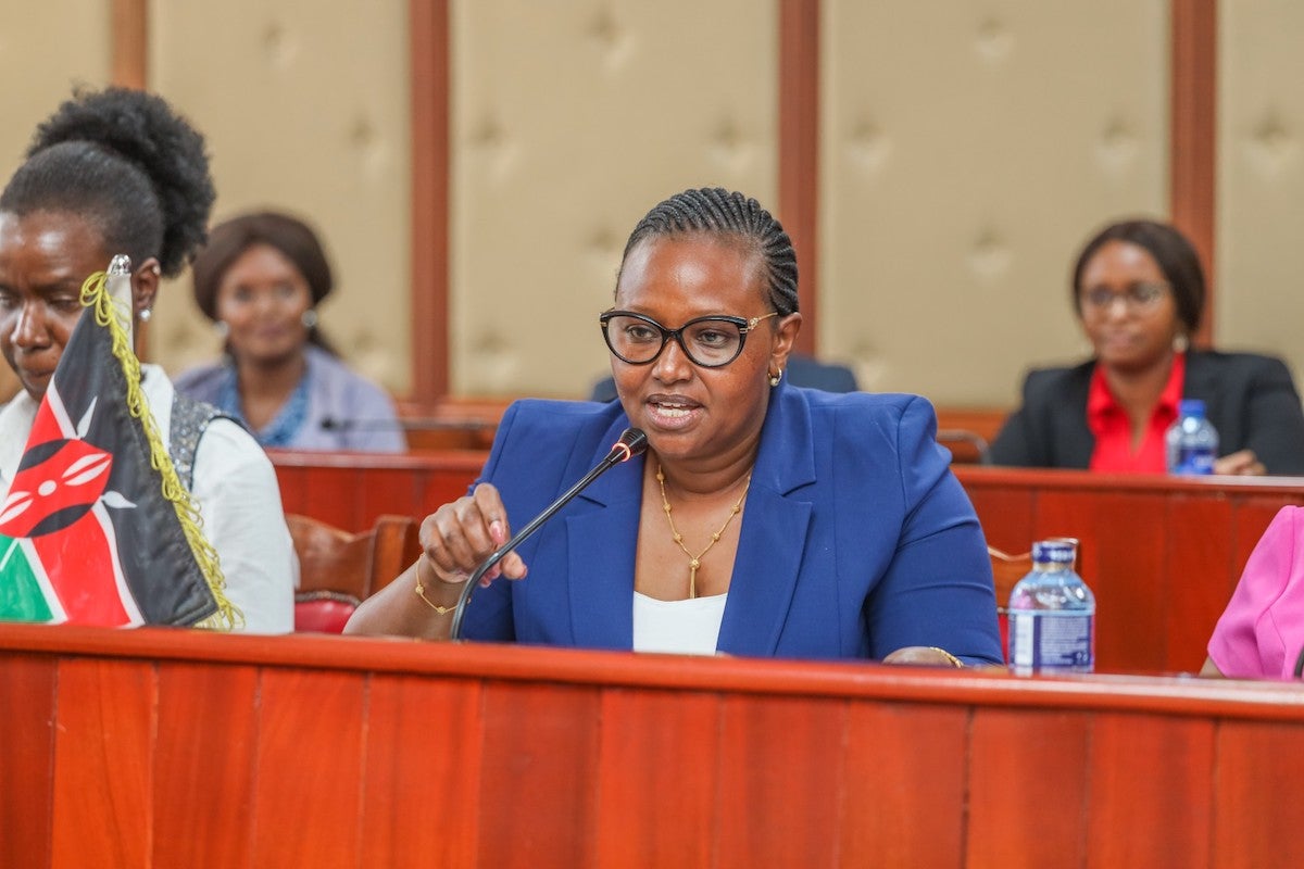 KEWOPA Chairperson, Hon. Leah Sankire. Photo: UN Women/Sharon Kinyanjui